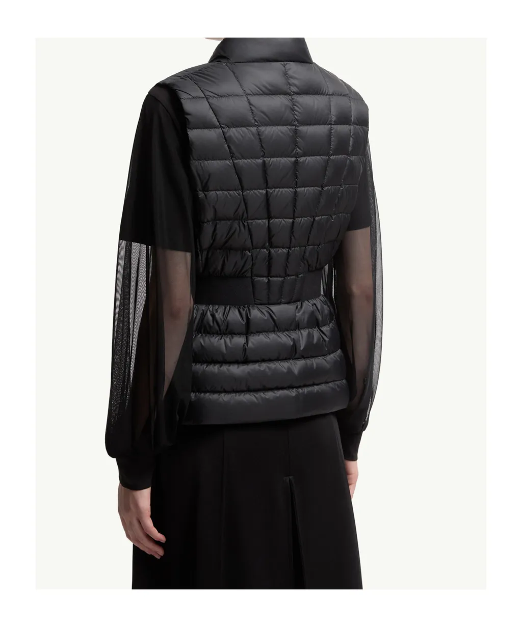 Moncler Logo Patch Zip-Up Down Vest