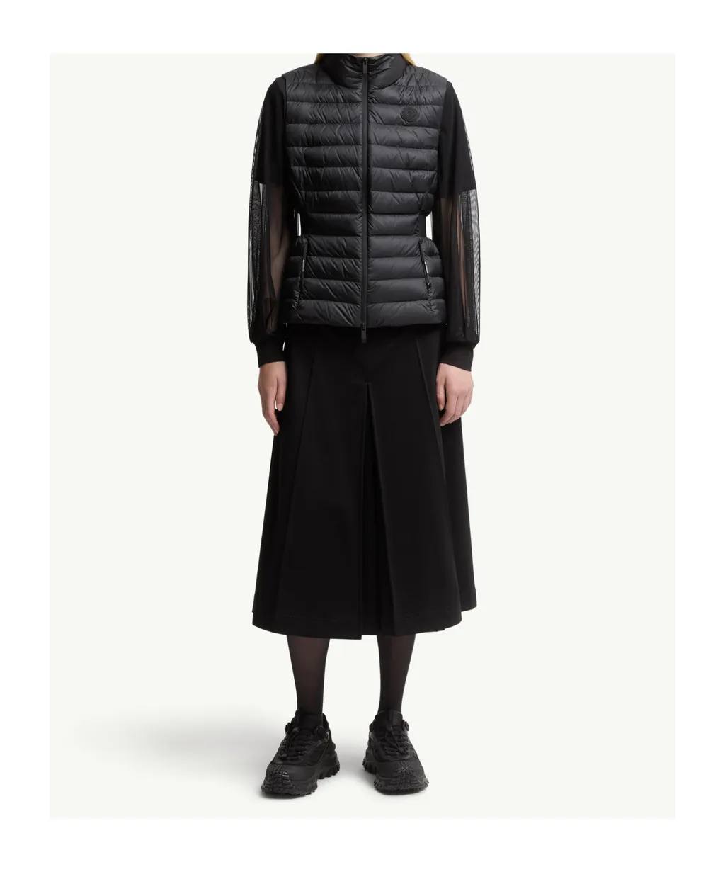 Moncler Logo Patch Zip-Up Down Vest