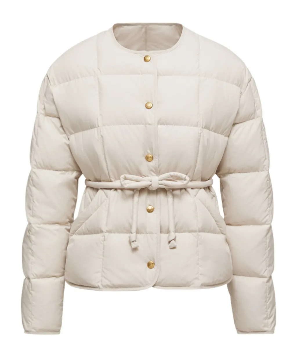 Moncler Caramagne Buttpn-Up Belted Jacket