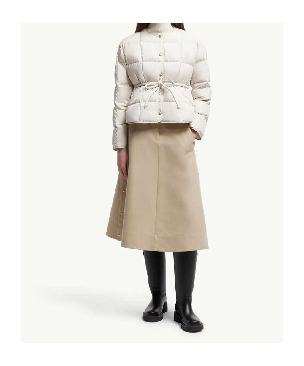 Moncler Caramagne Buttpn-Up Belted Jacket