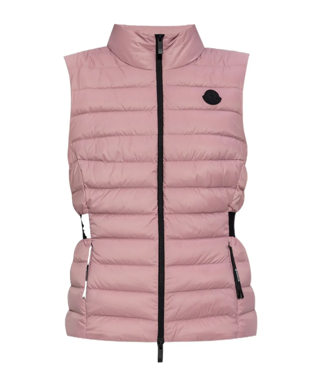 Moncler Logo Patch Zip-Up Padded Vest