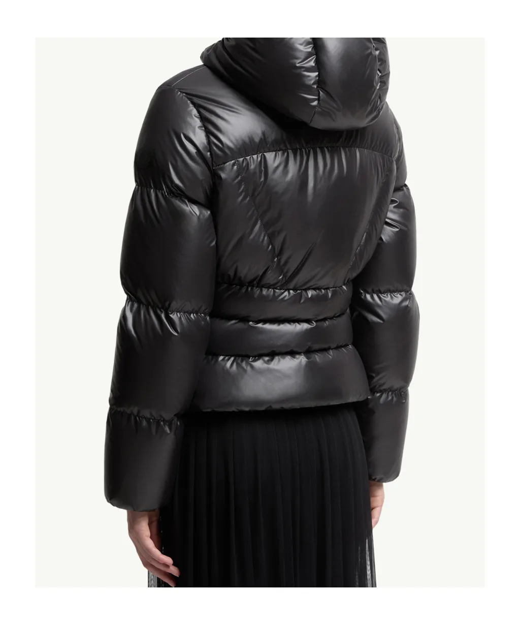 Moncler Wineck Hooded Quilted Short Down Jacket
