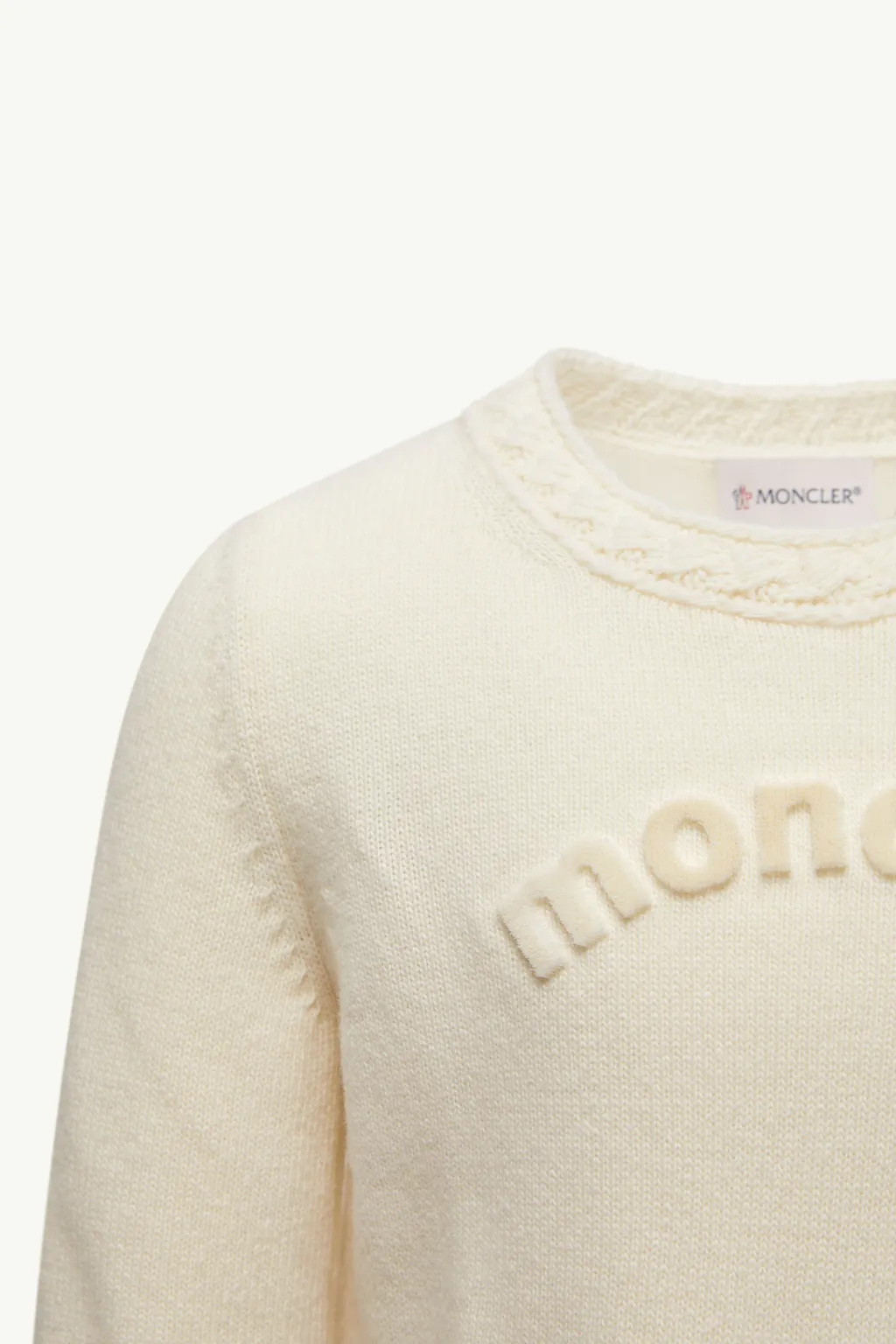 Textured Logo Wool Jumper