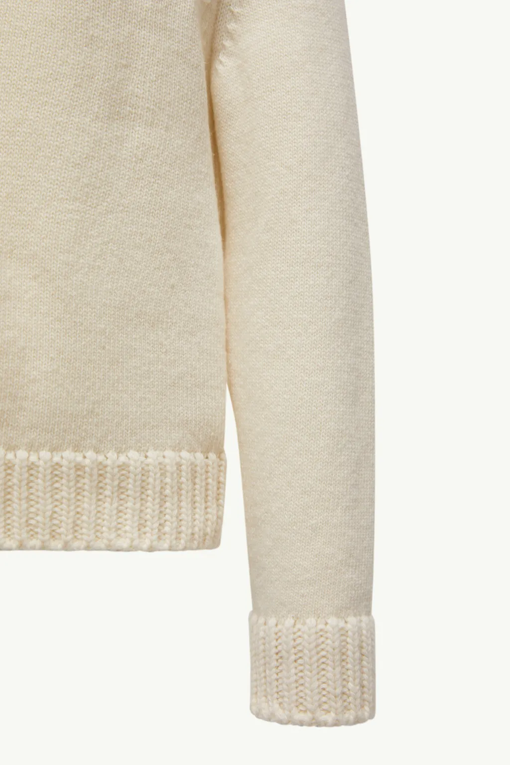 Textured Logo Wool Jumper