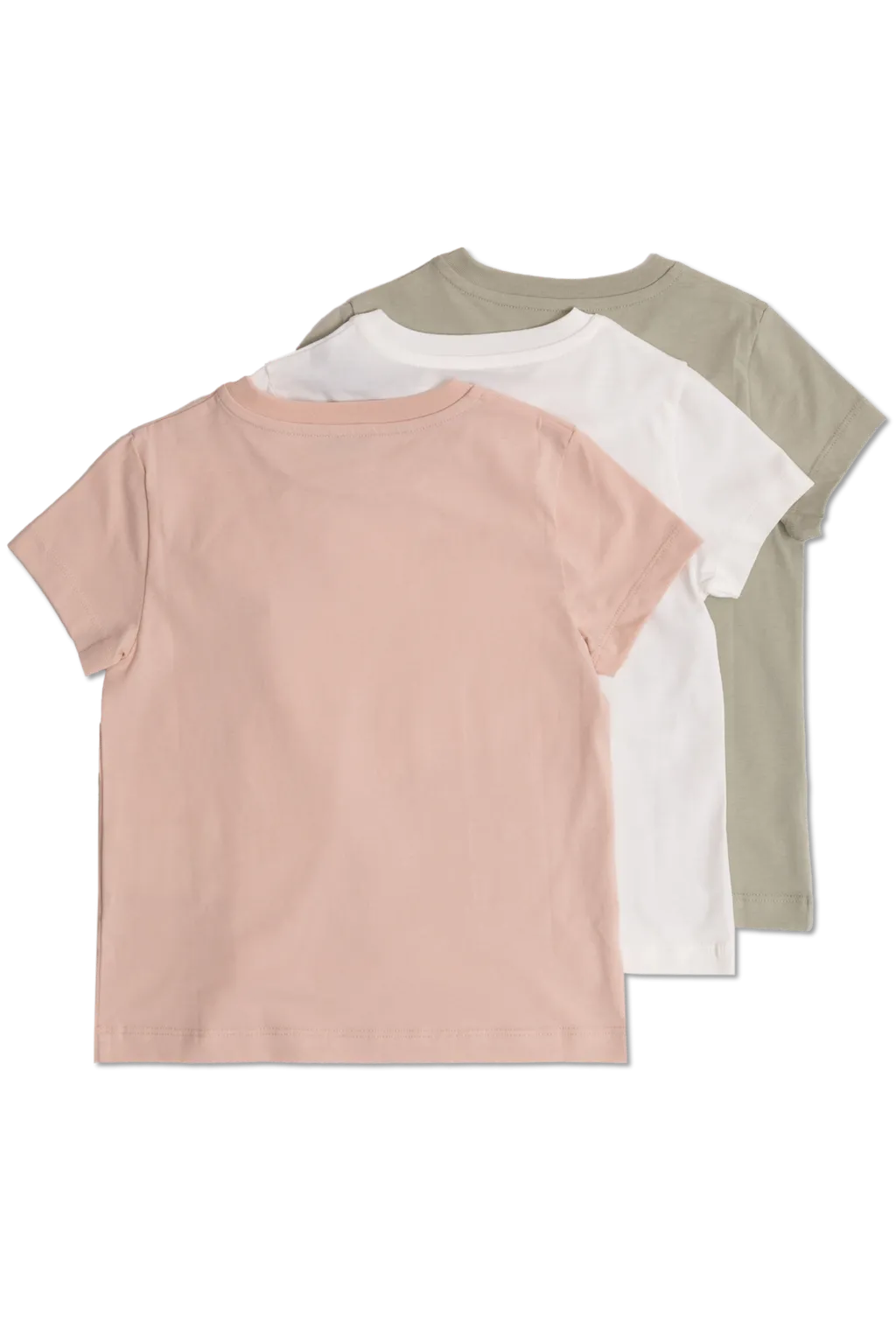 Moncler Enfant Logo Patch Three Pack Of T-Shirts