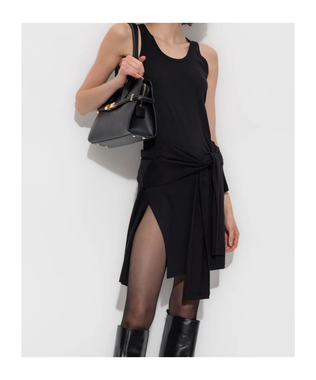Tie-Front Mini Dress