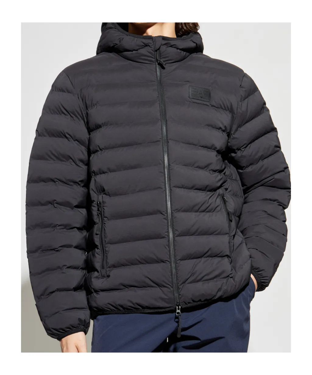 Ea7 Emporio Armani Logo Patch Zip-Up Jacket