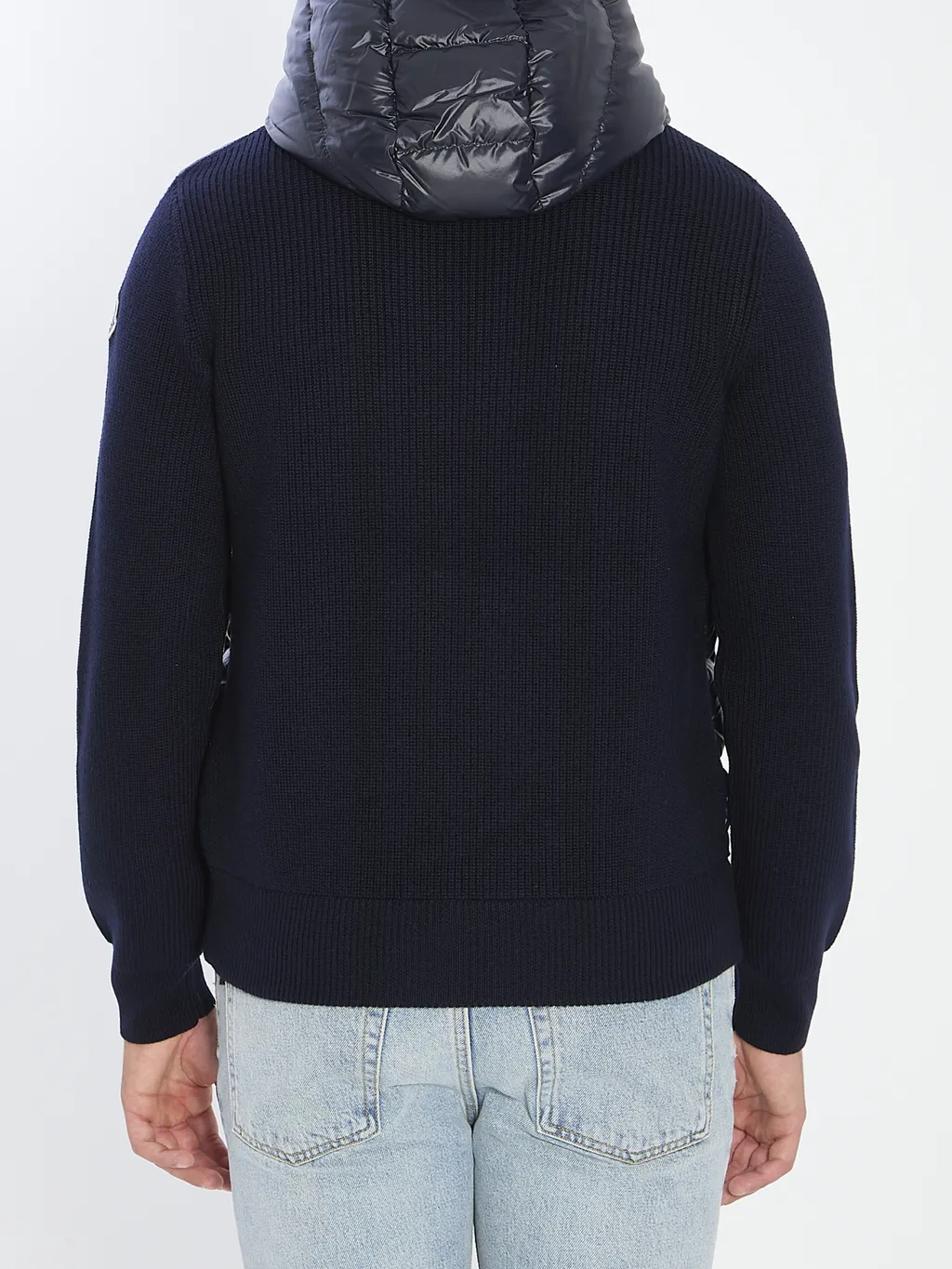 Moncler Shiny Padded Zip-Up Cardigan