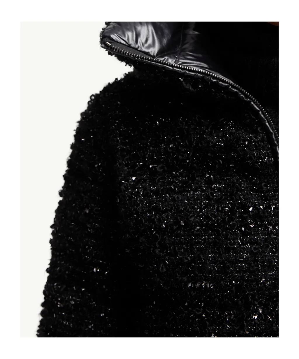 Moncler Urbel Tweed Short Down Jacket