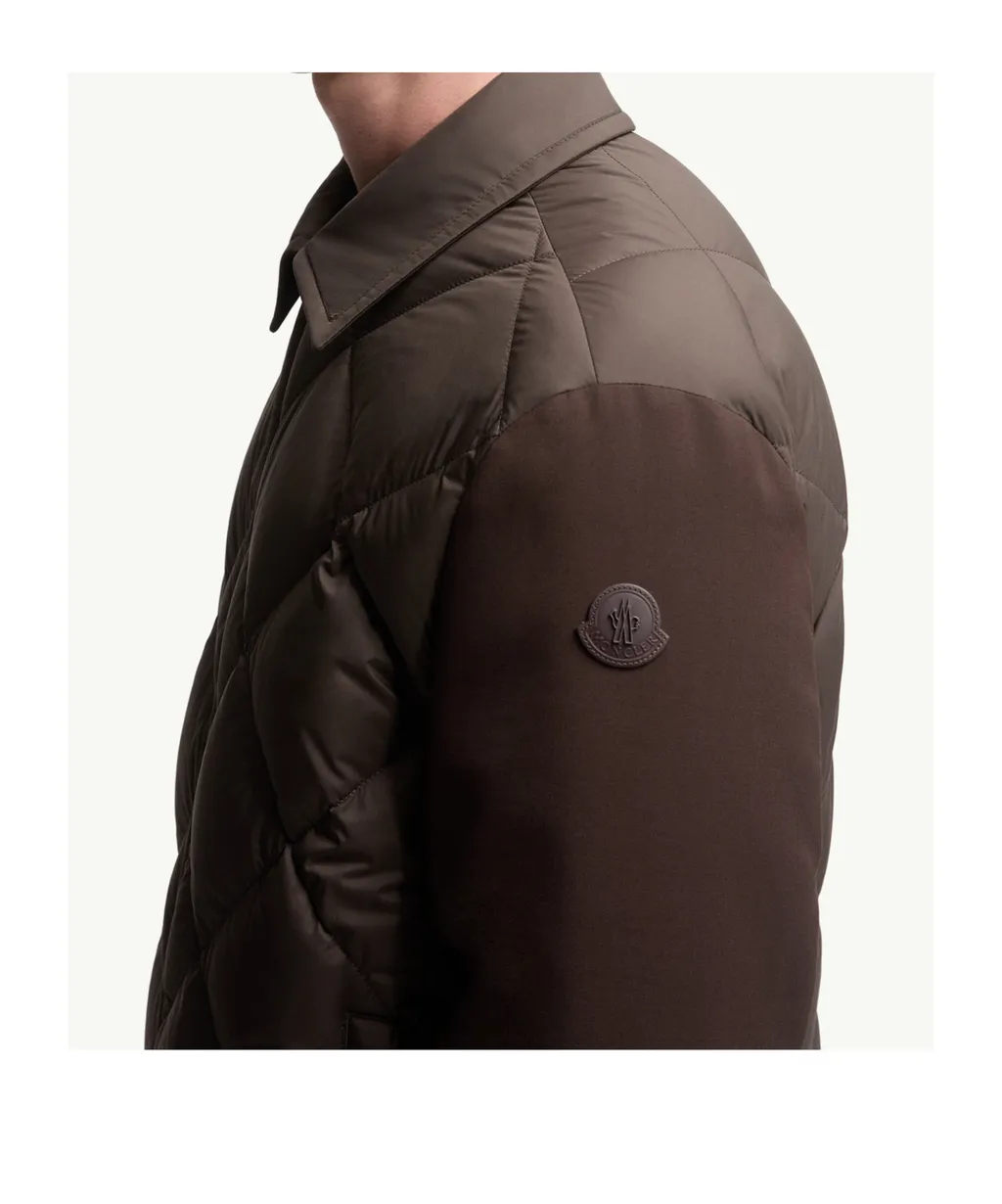Aiguille Diamond-Quilted Down Shirt Jacket