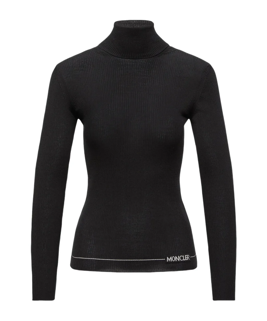Moncler Turtleneck Long Sleeved Knitted Top