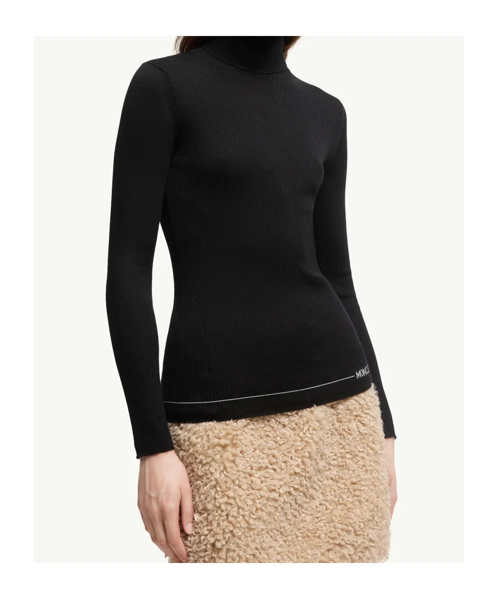 Moncler Turtleneck Long Sleeved Knitted Top