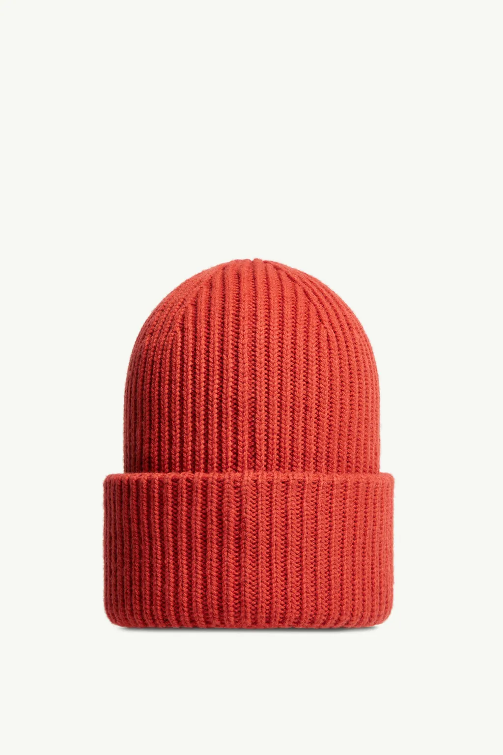 Moncler Logo Patch Ribbed Beanie