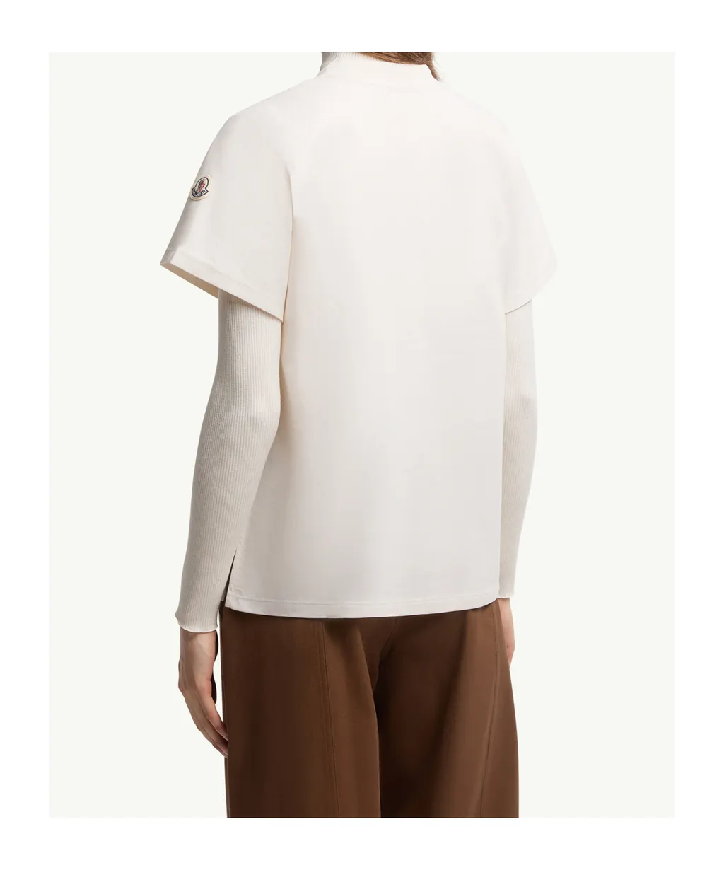 Moncler Logo Embroidered Crewneck T-Shirt