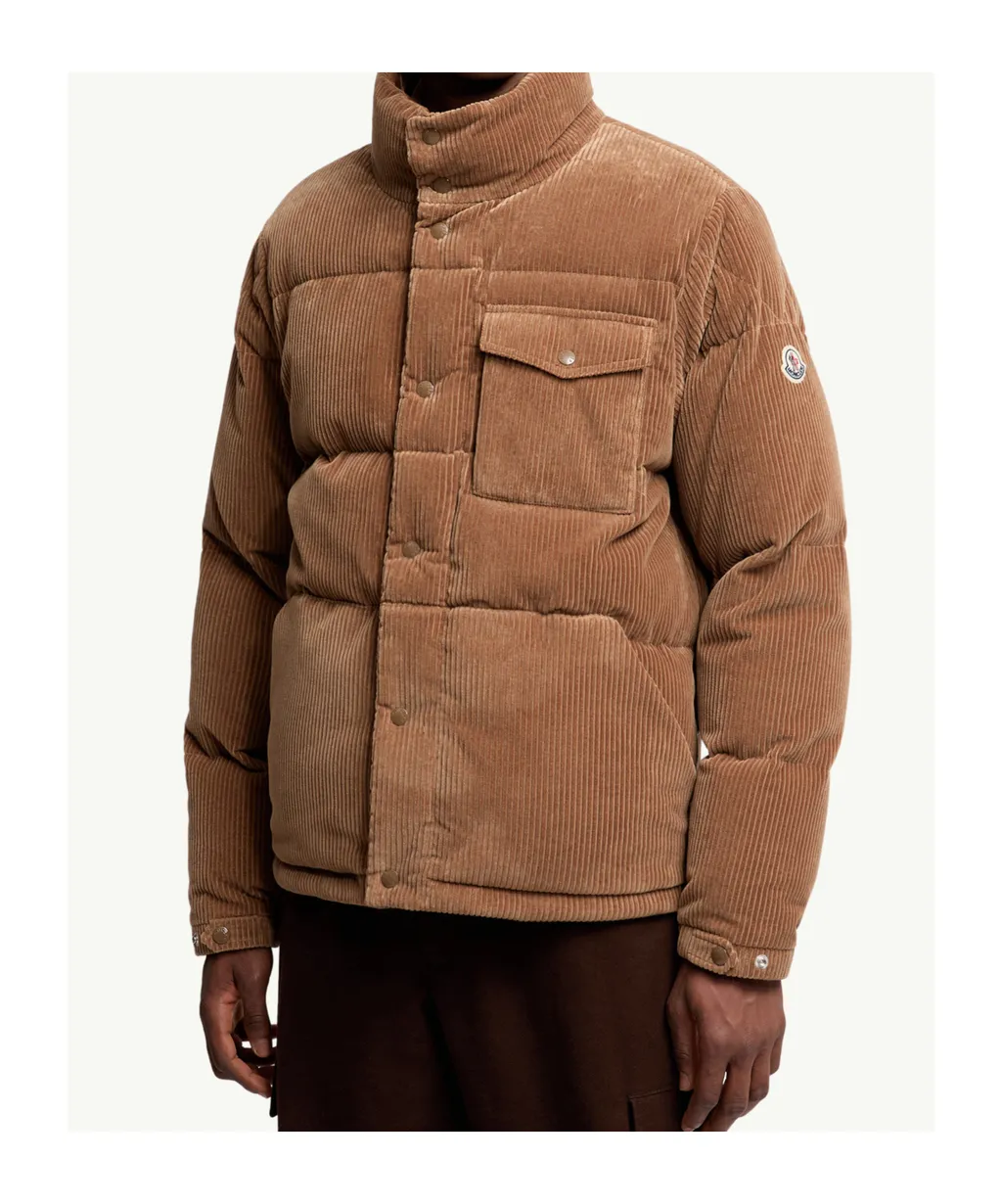 Moncler Serrant Logo Patch Padded Jacket