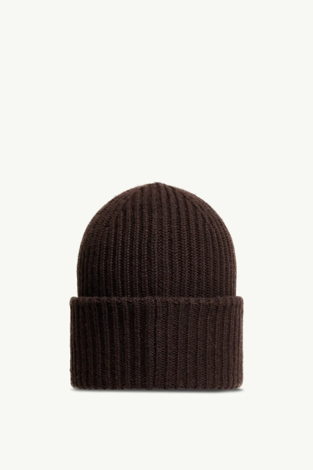 Moncler Logo Patch Ribbed Beanie