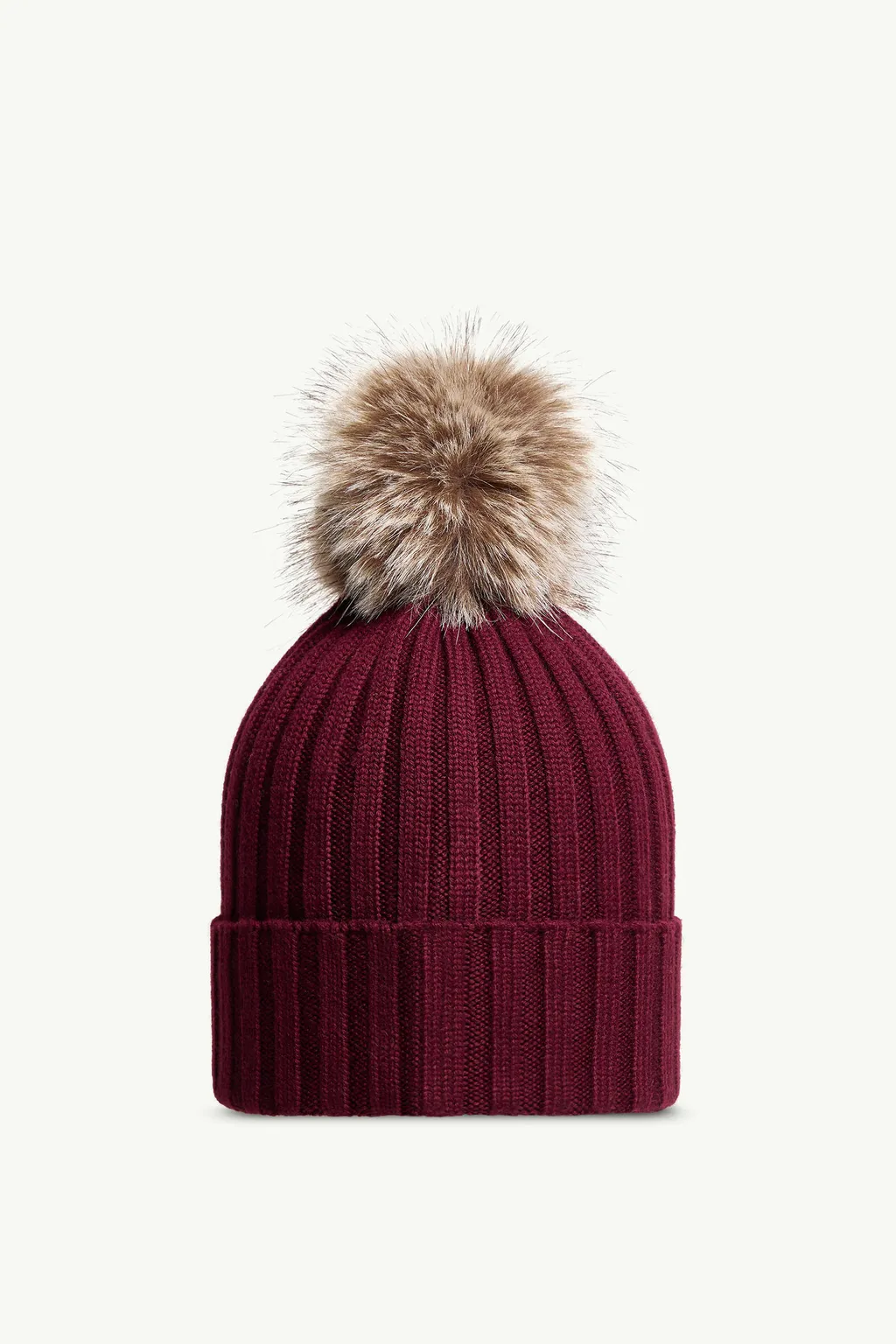 Wool Beanie With Pom Pom