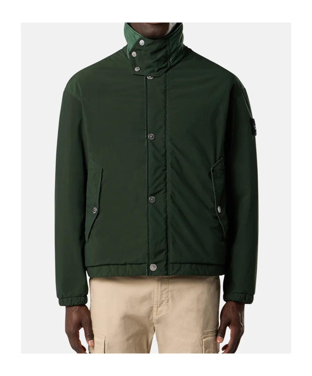 Stone Island Logo Patch Elasticated-Hem Jacket