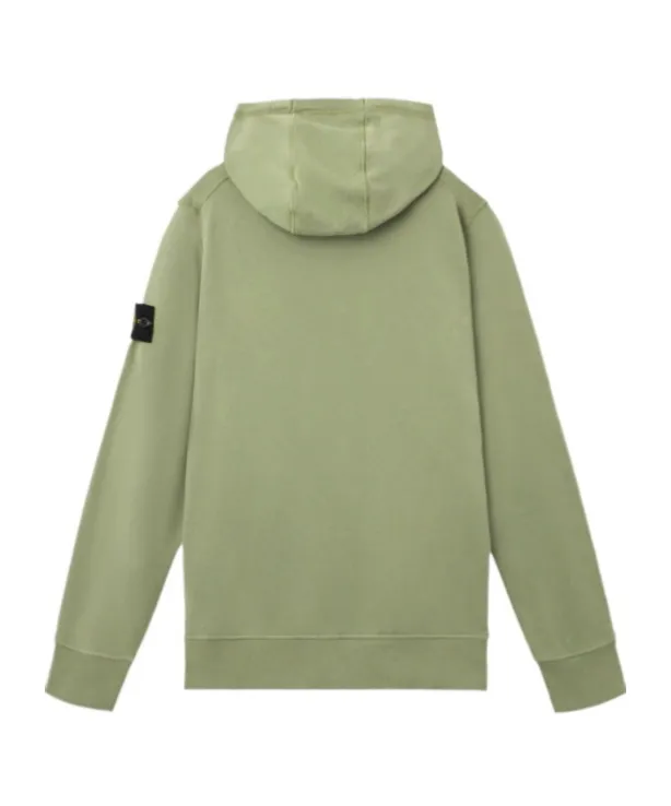 Stone Island Logo Patch Zip-Up Hoodie