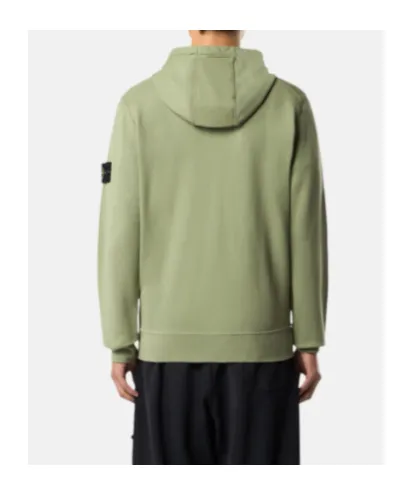Stone Island Logo Patch Zip-Up Hoodie