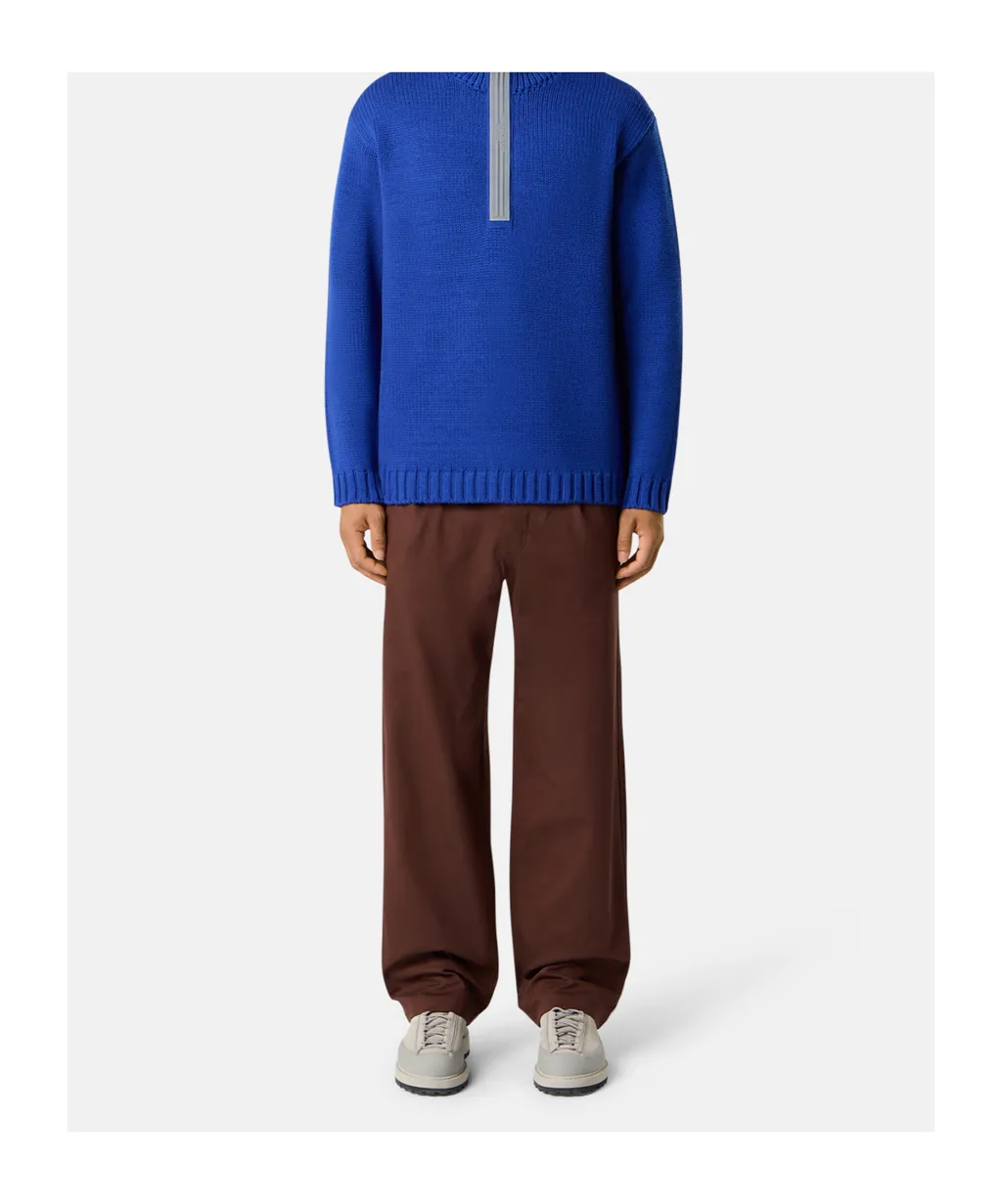 Pleated-Front Belted Trousers