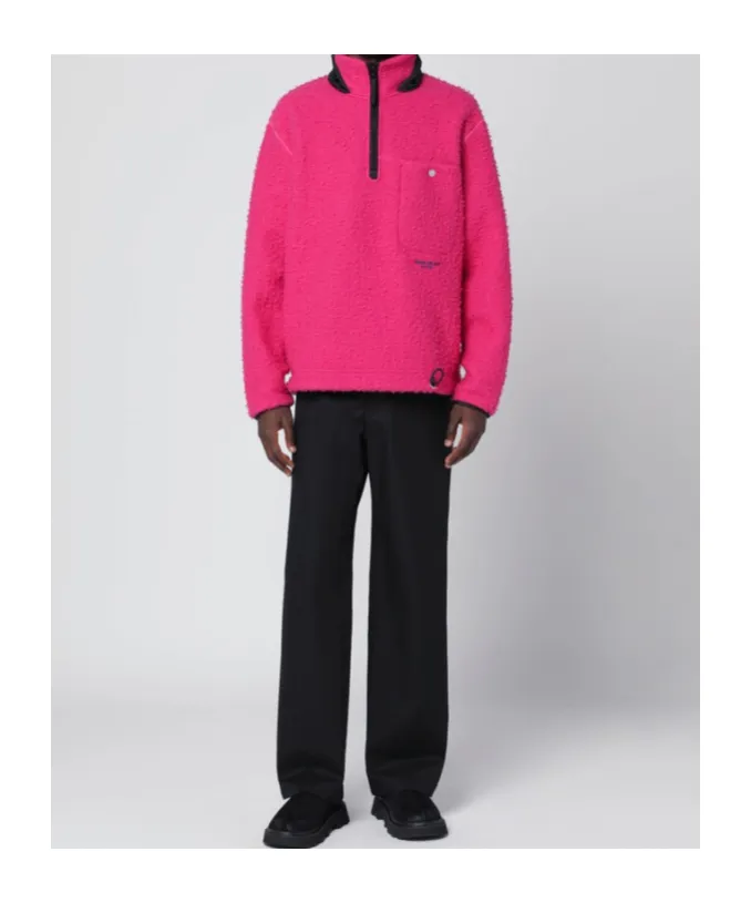 Stone Island Logo Embroidered Drawstring Hem Sweatshirt