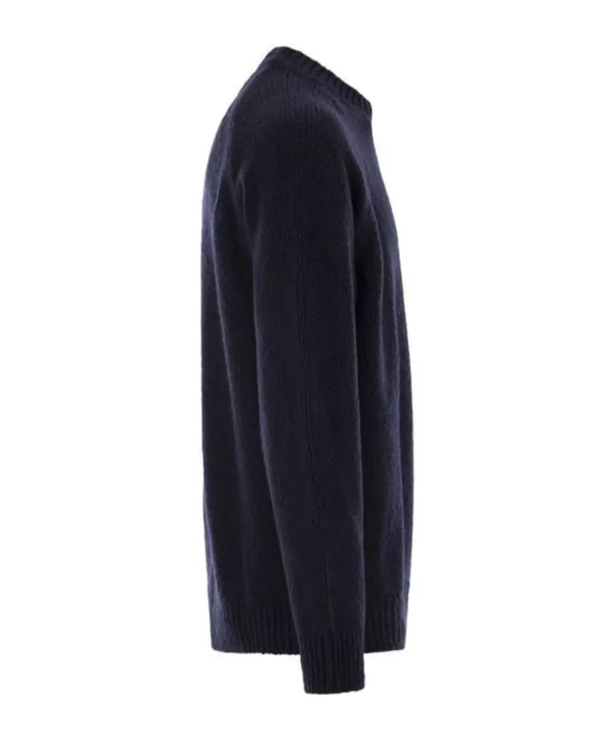 Round Neck Sweater With Raglan Sleeves