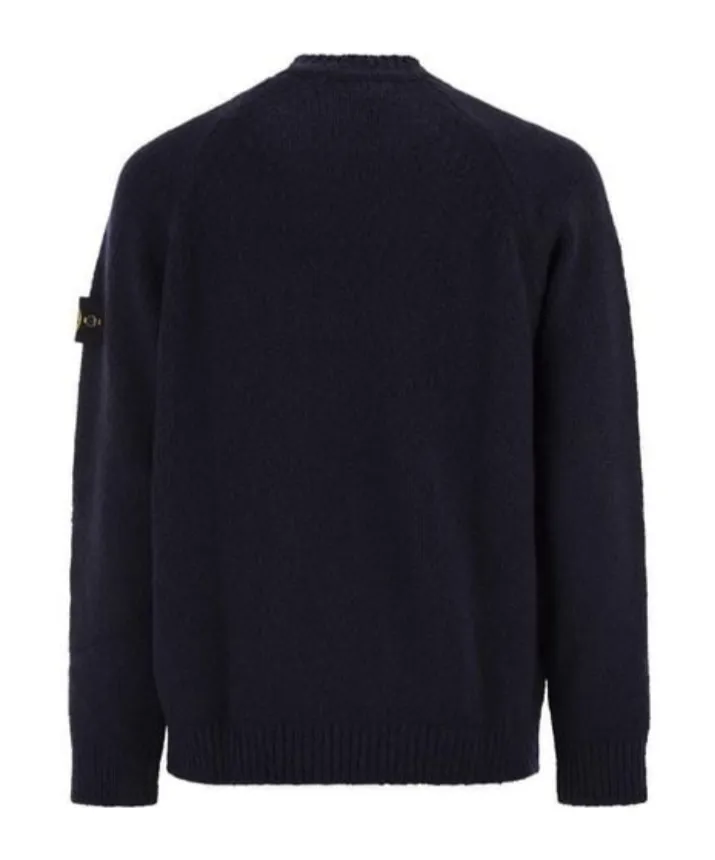 Round Neck Sweater With Raglan Sleeves