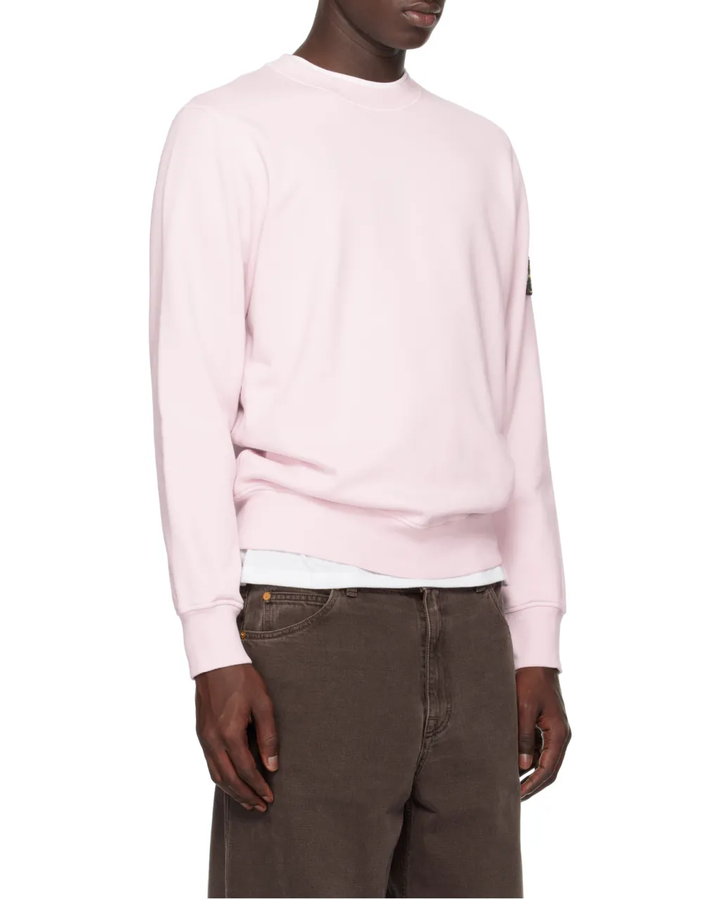 Stone Island Logo Patch Crewneck Sweatshirt