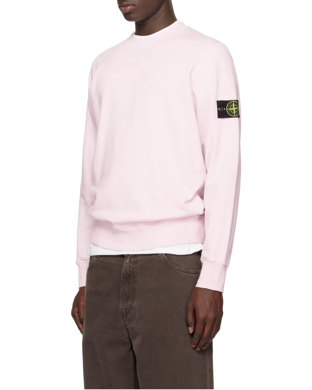 Stone Island Logo Patch Crewneck Sweatshirt