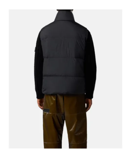 Stone Island Logo Patch High Neck Vest