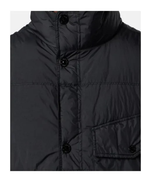 Stone Island Logo Patch High Neck Vest