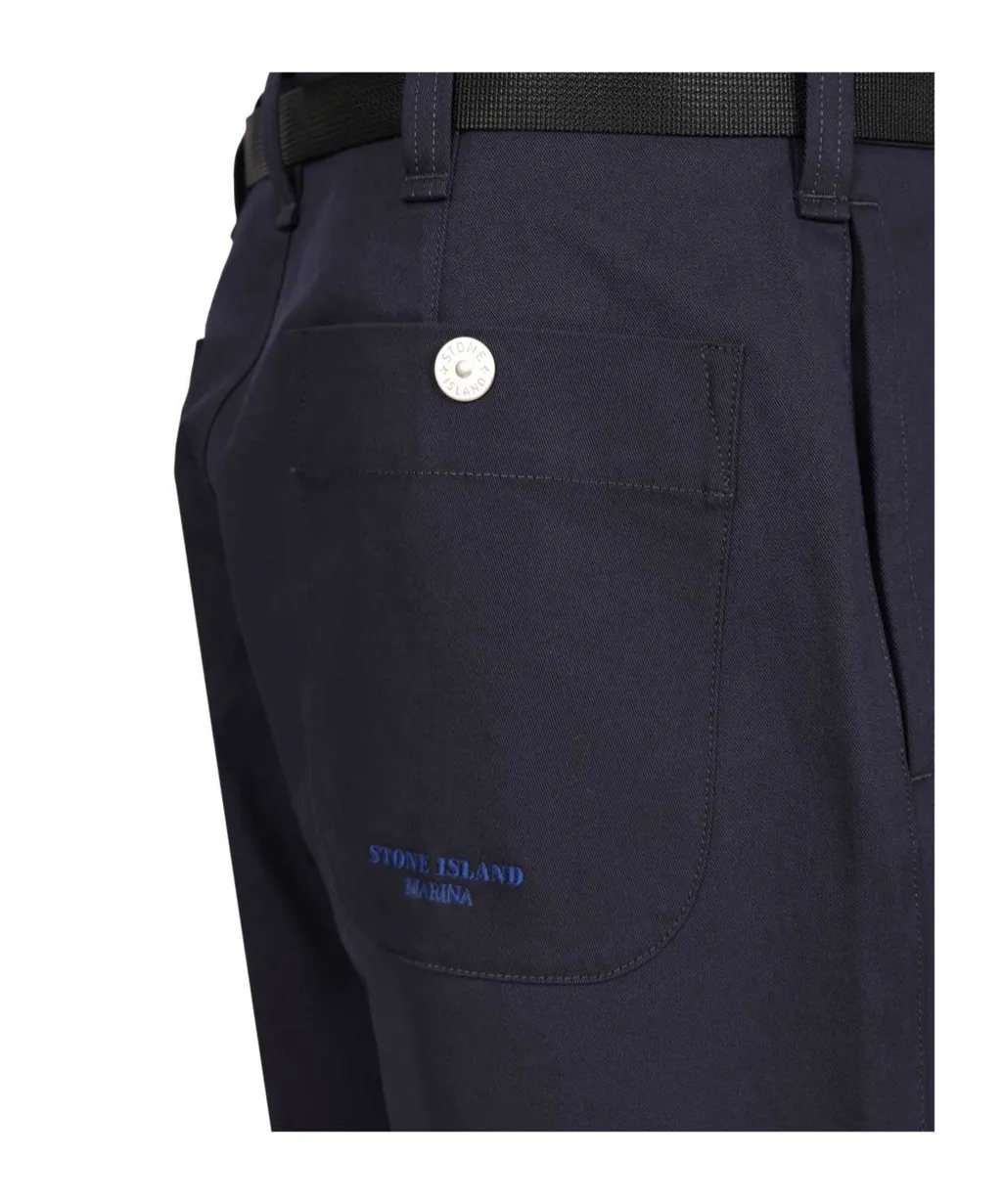 Stone Island Stretch Gabardine Chino Trousers