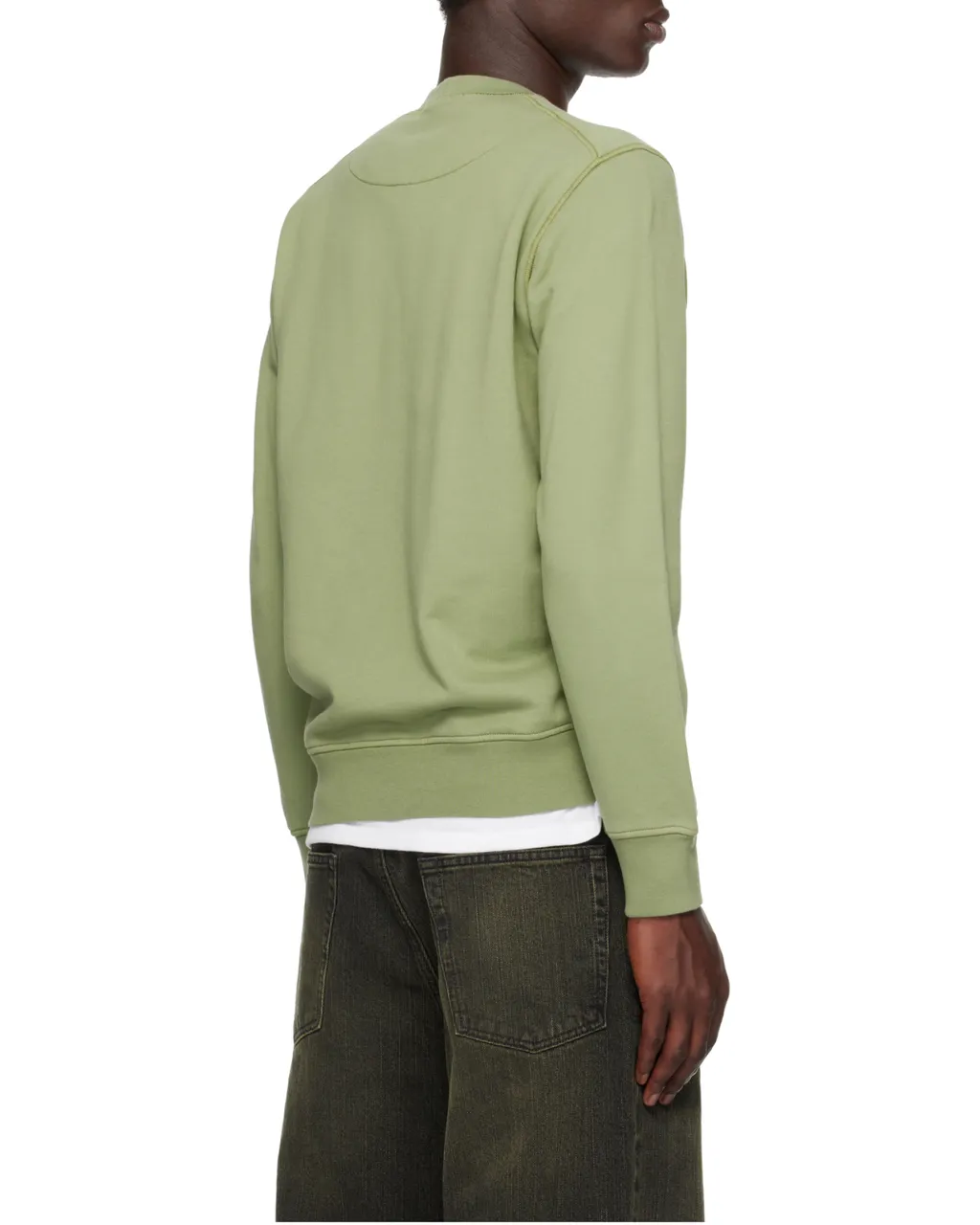Stone Island Logo Patch Crewneck Sweatshirt