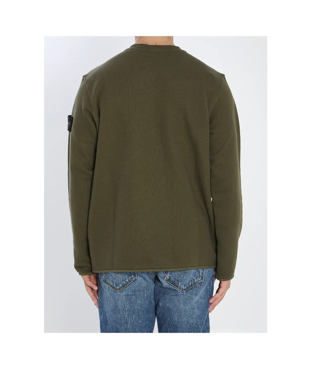 Stone Island Crewneck Long Sleeved Sweatshirt