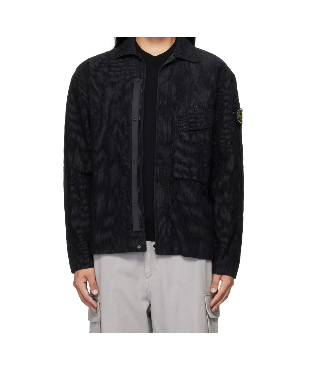 Corduroy Patch-Pocket Shirt