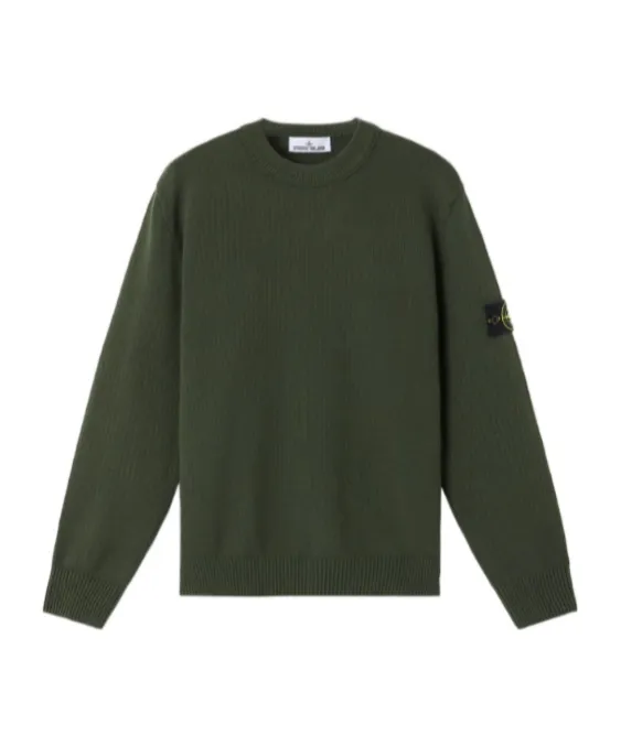 Stone Island Logo Patch Crewneck Sweatshirt