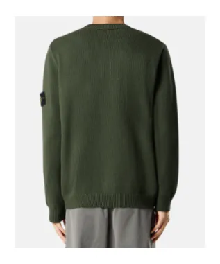 Stone Island Logo Patch Crewneck Sweatshirt