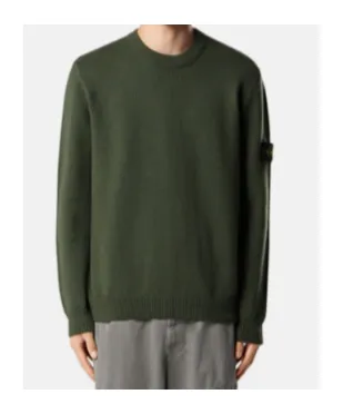 Stone Island Logo Patch Crewneck Sweatshirt