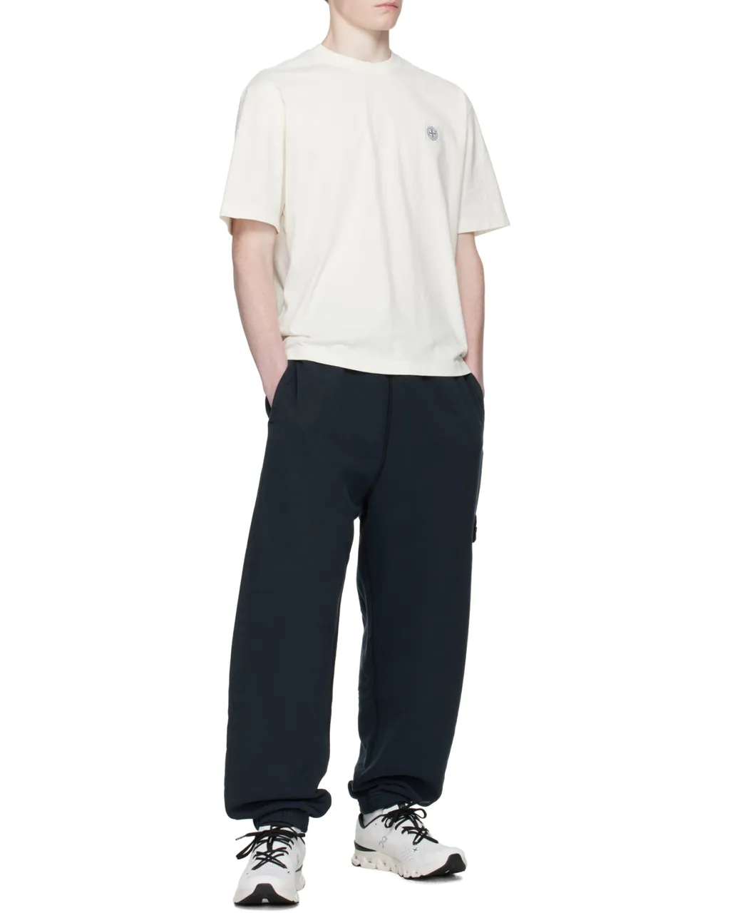 Stone Island Logo Patch Crewneck T-Shirt