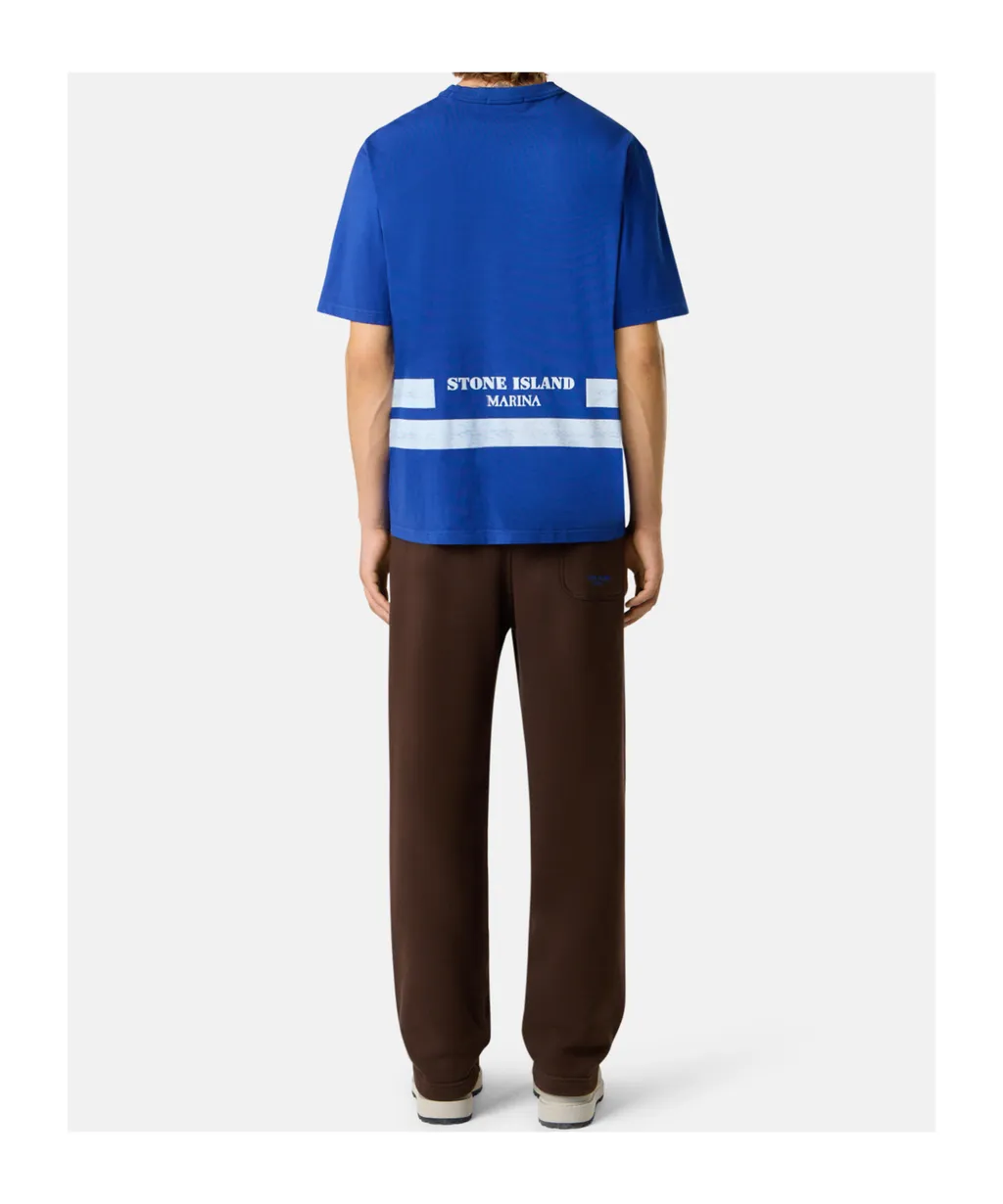 Oversized-Fit Short-Sleeve T-Shirt With Printed Bands
