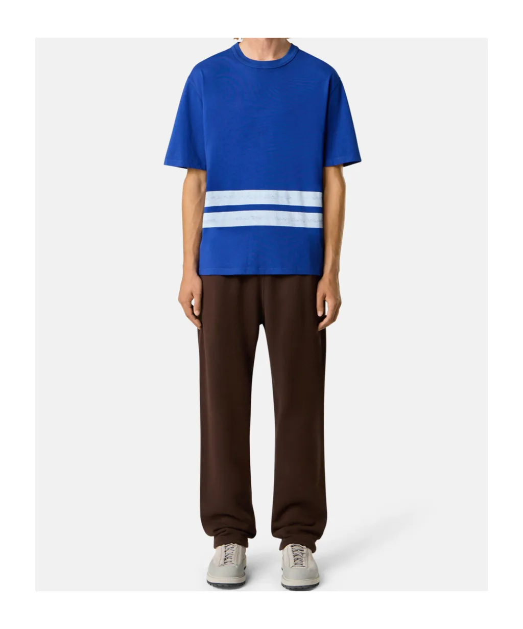 Oversized-Fit Short-Sleeve T-Shirt With Printed Bands