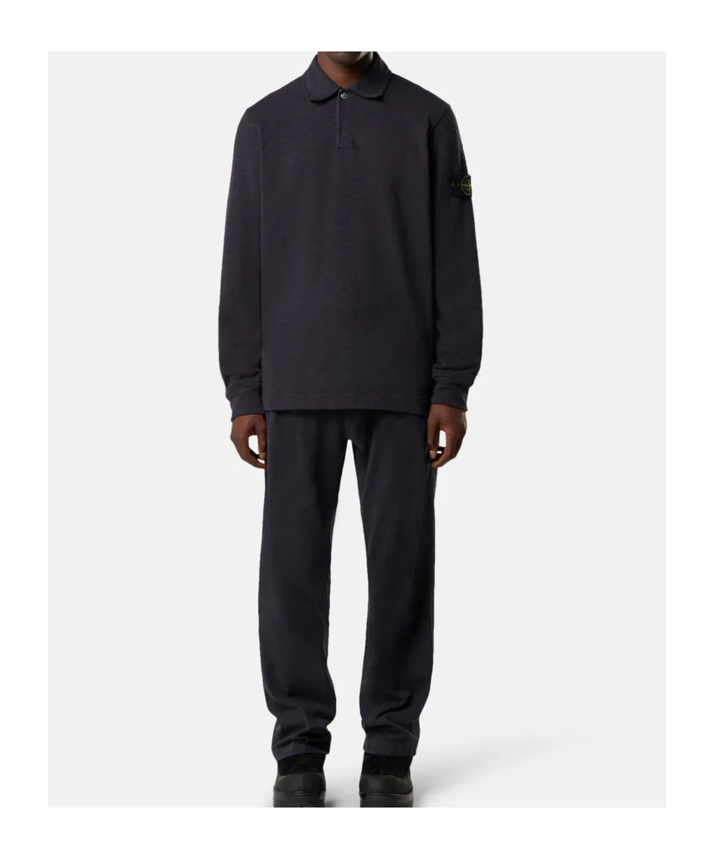 Long-Sleeved Polo Shirt