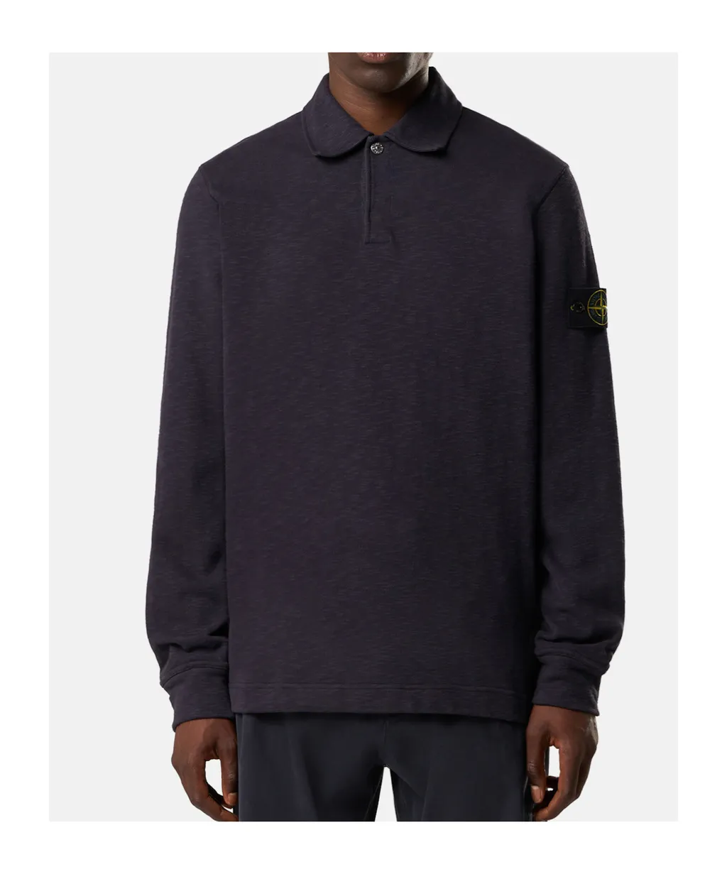 Long-Sleeved Polo Shirt