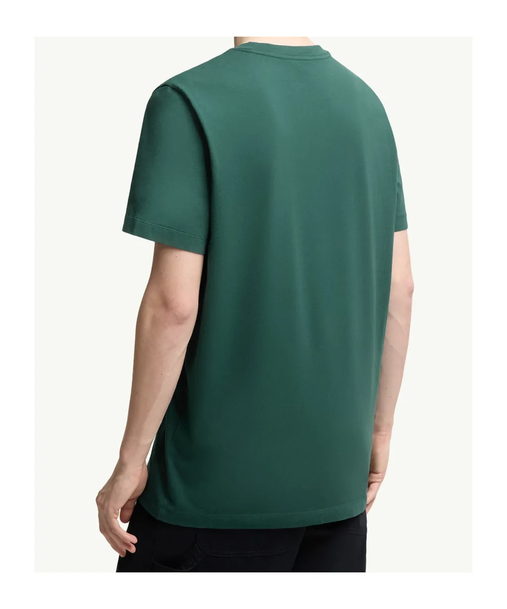 Flocked Logo Cotton T-Shirt