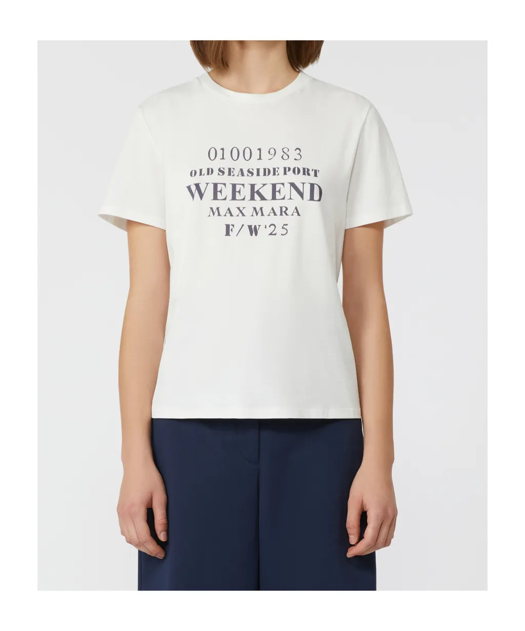 Weekend Max Mara Logo Printed Crewneck T-Shirt