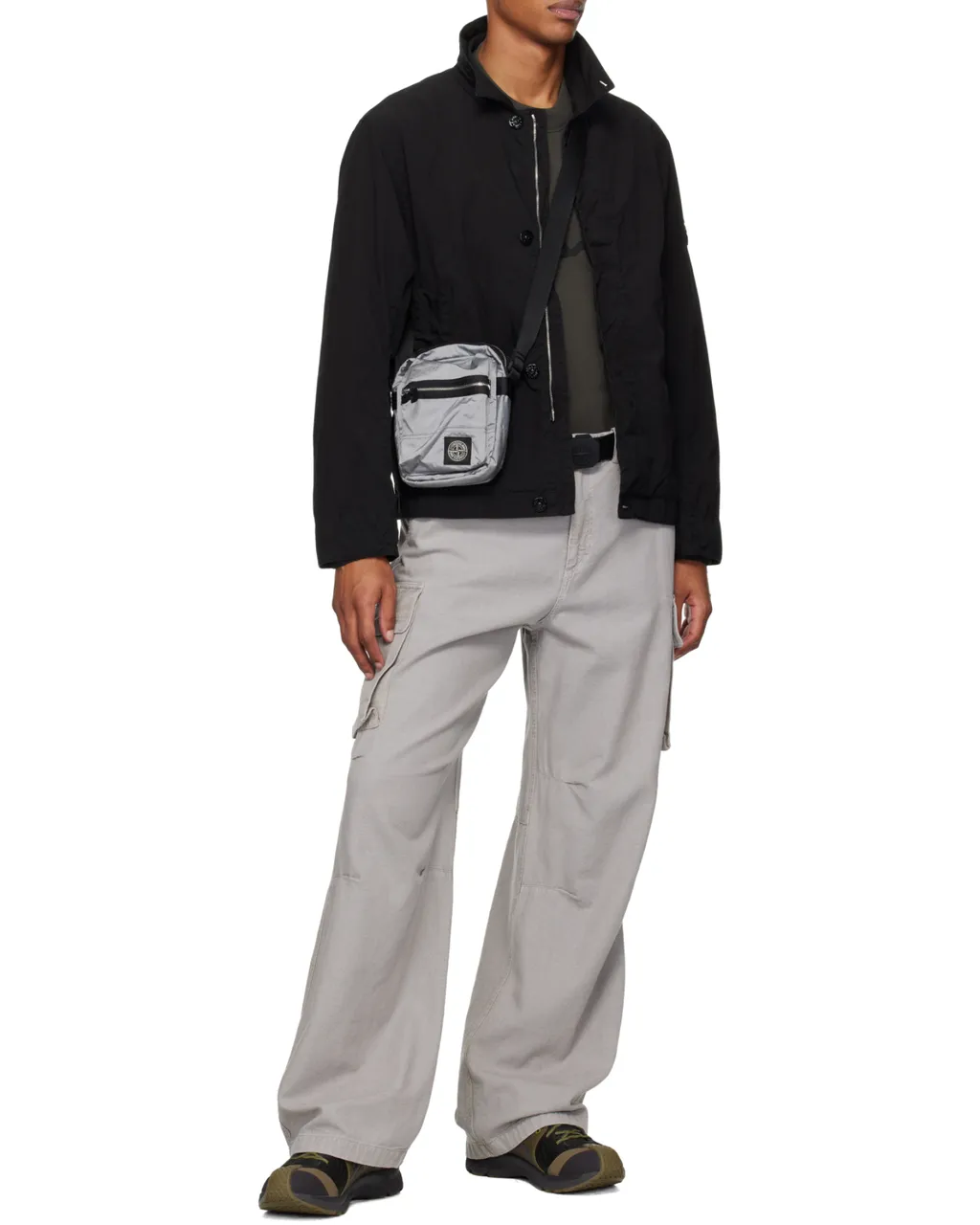 Stone Island Logo Patch Messenger Bag