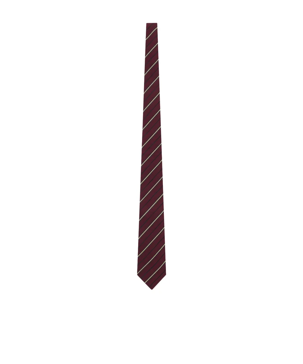 Saint Laurent Striped Wide Tie