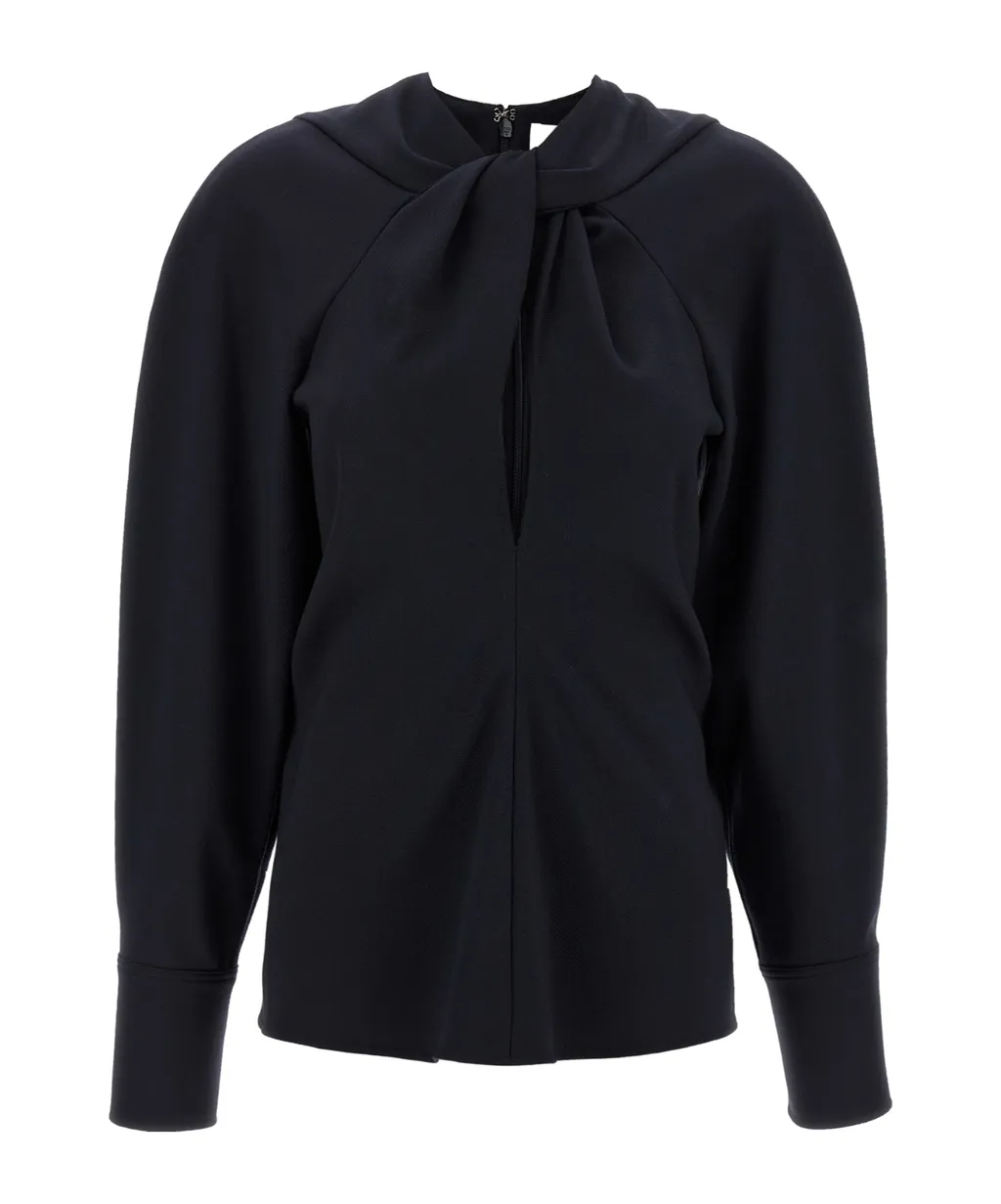 Victoria Beckham Twist Detail Blouse