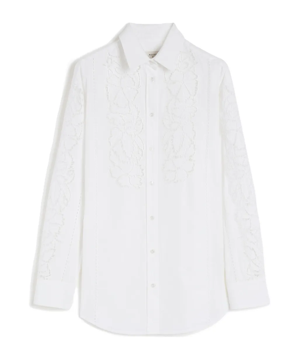 Weekend Max Mara Relaxed-Fit Embroidered Poplin Shirt